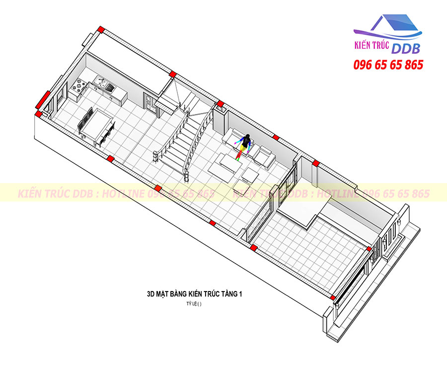 nhà Phố 3 tầng Mái Lệch