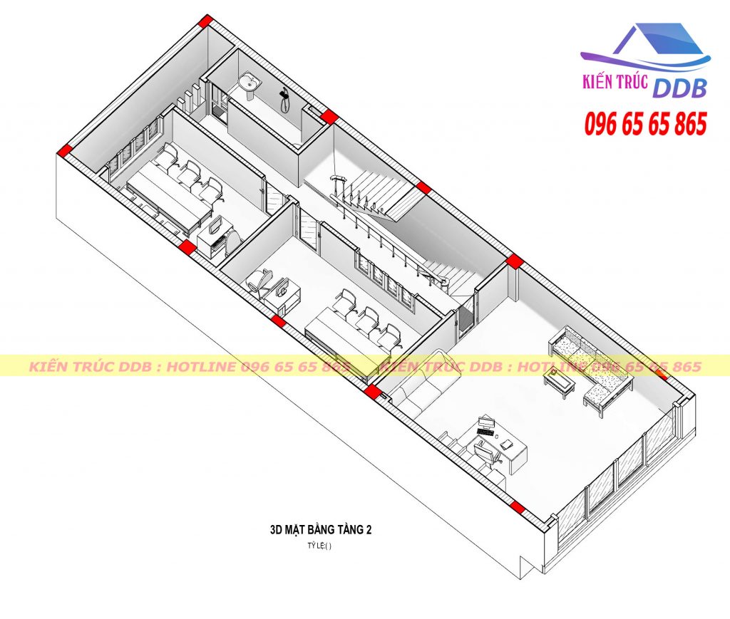 công năng nhà phố mặt tiền 6m