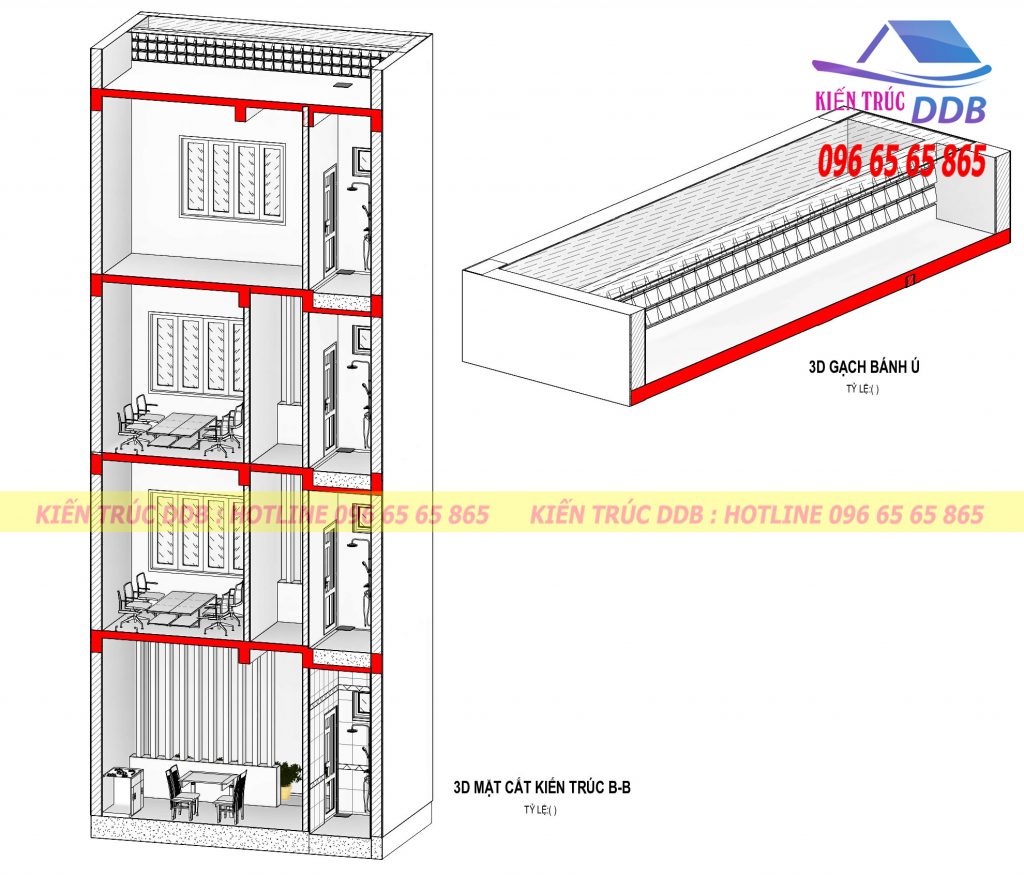 công năng nhà phố mặt tiền 6m