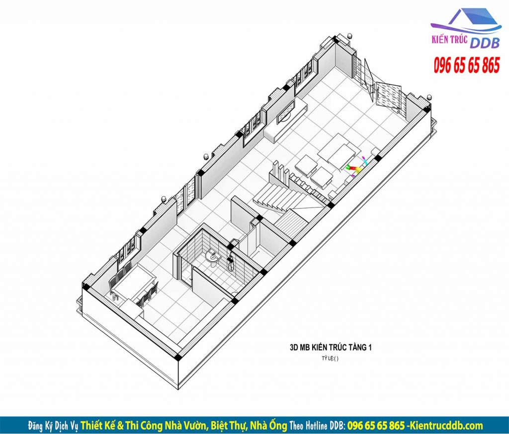 Thiết kế nhà phố 3 tầng tân cổ điển