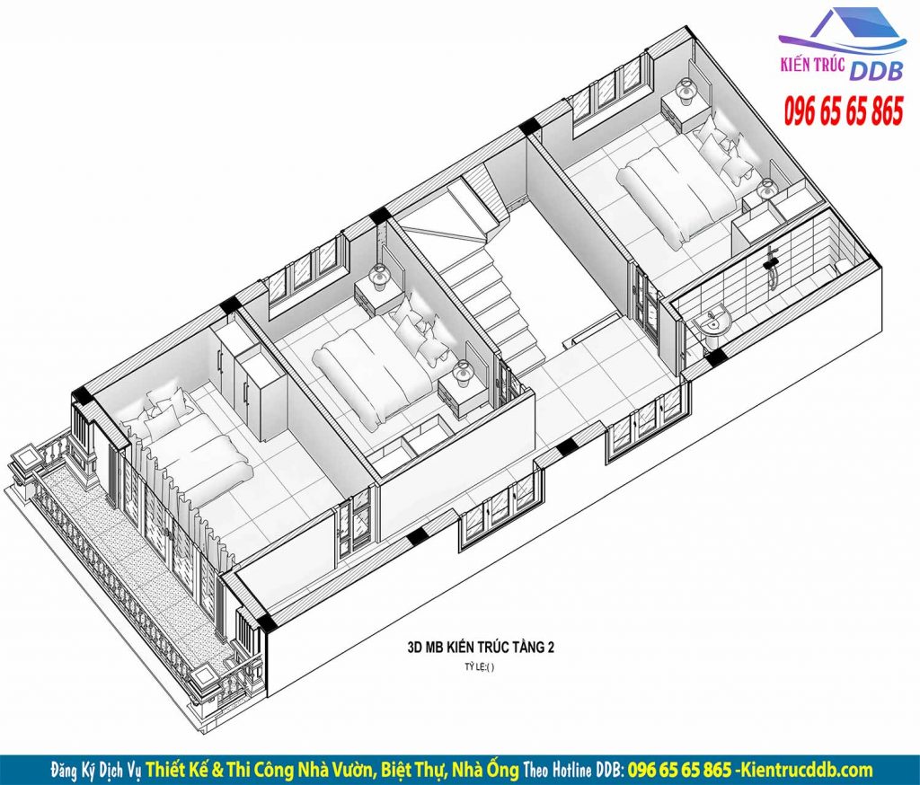 mẫu nhà ống tân cổ điển đẹp 3 tầng